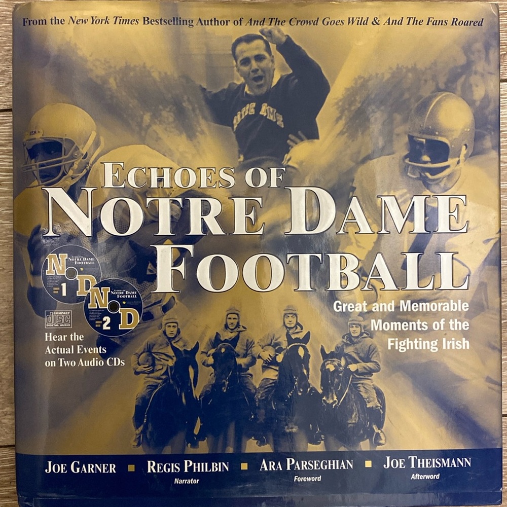 Echoes of Notre Dame Football Coffee-table Book with Unopened CD’s
